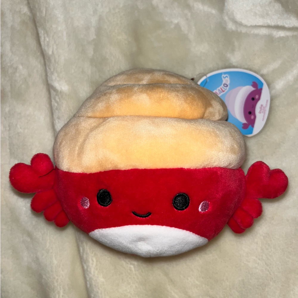 Indie red crab squishmallow
